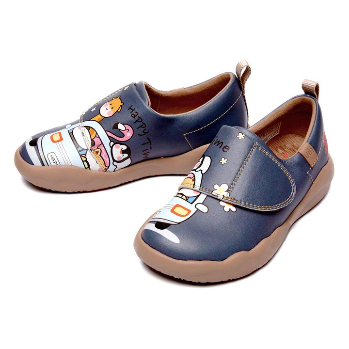 UIN Kid Happy Bus-Grey Toledo II Kid Canvas loafers