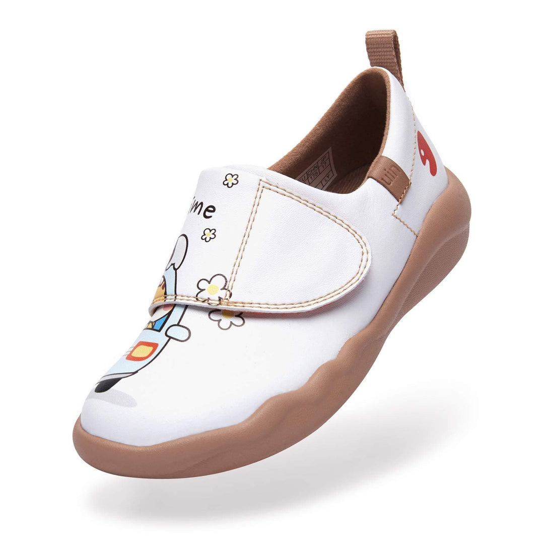 UIN Kid Happy Bus -White Toledo II Kid Canvas loafers