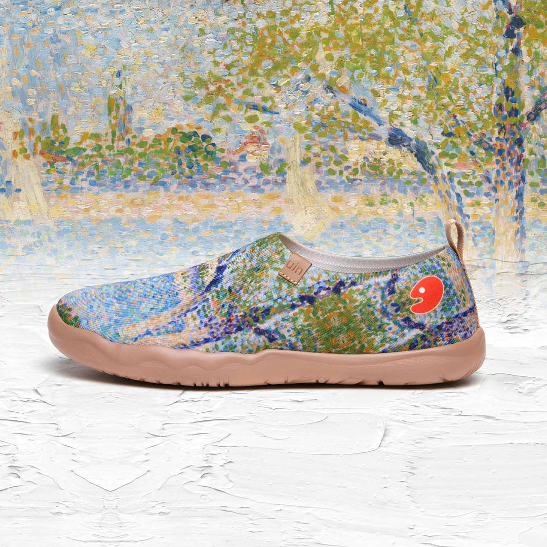 UIN Men Georges Seurat The Seine seen from La Grande Jatte Men Canvas loafers