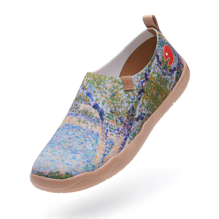 UIN Men Georges Seurat The Seine seen from La Grande Jatte Men Canvas loafers