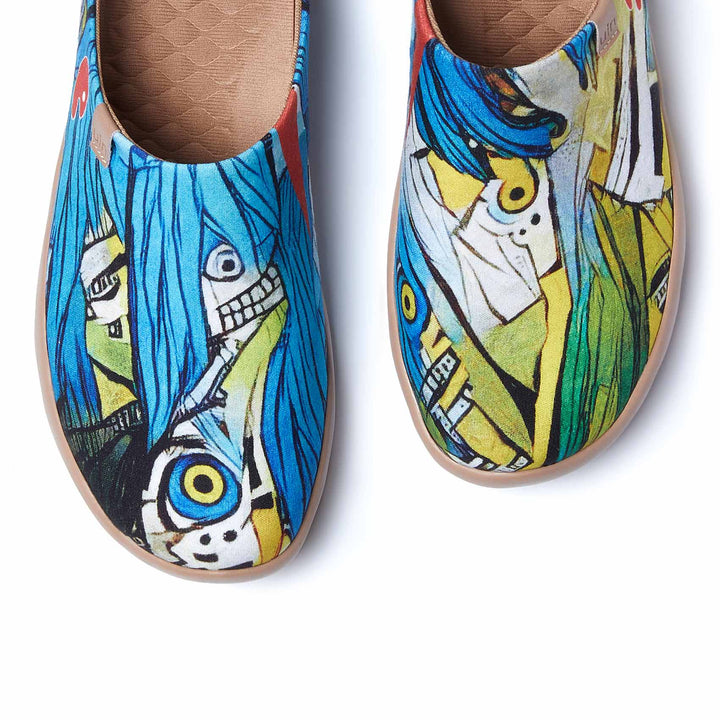 UIN Men Peek a Boo Malaga Men Canvas loafers