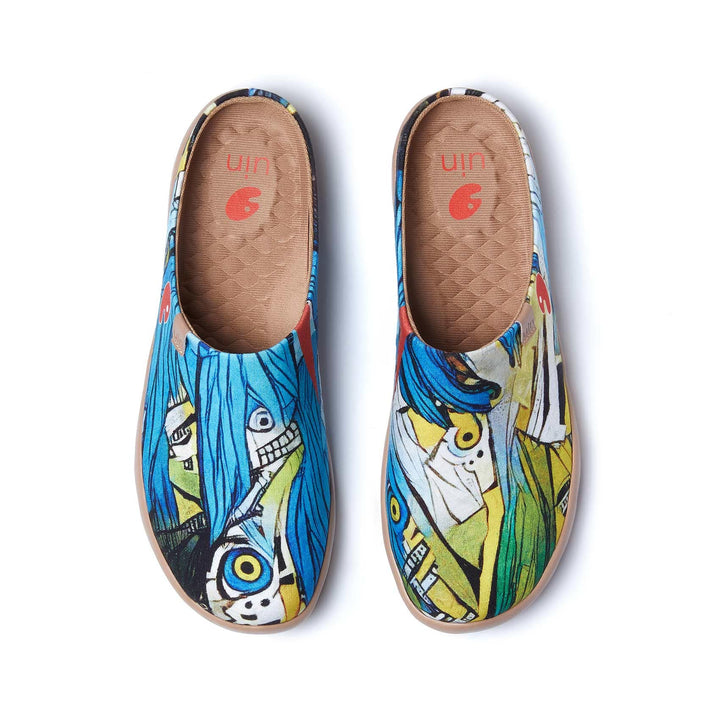 UIN Men Peek a Boo Malaga Men Canvas loafers