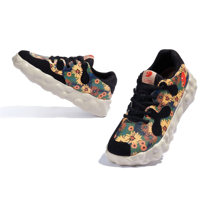 UIN Men Van Gogh Sunflowers Figueras I Men Canvas loafers