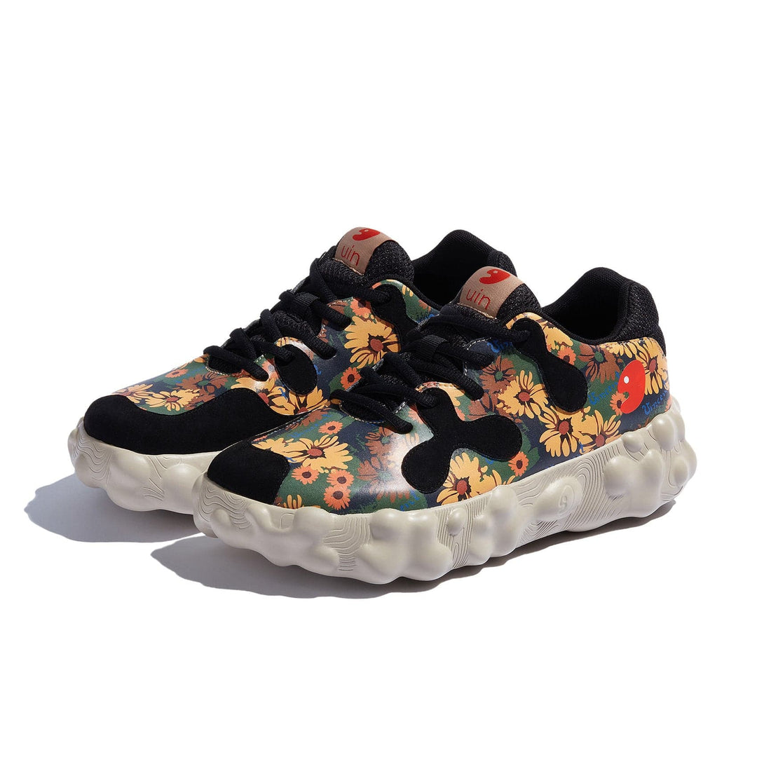 UIN Men Van Gogh Sunflowers Figueras I Men Canvas loafers