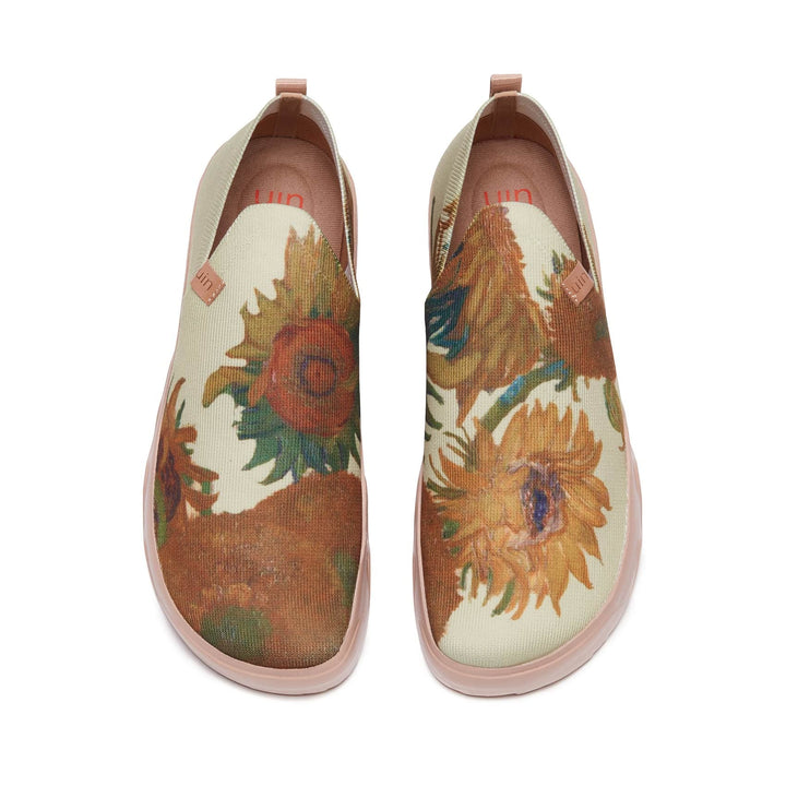 UIN Men Van Gogh Sunflowers Fuerteventura Men Canvas loafers