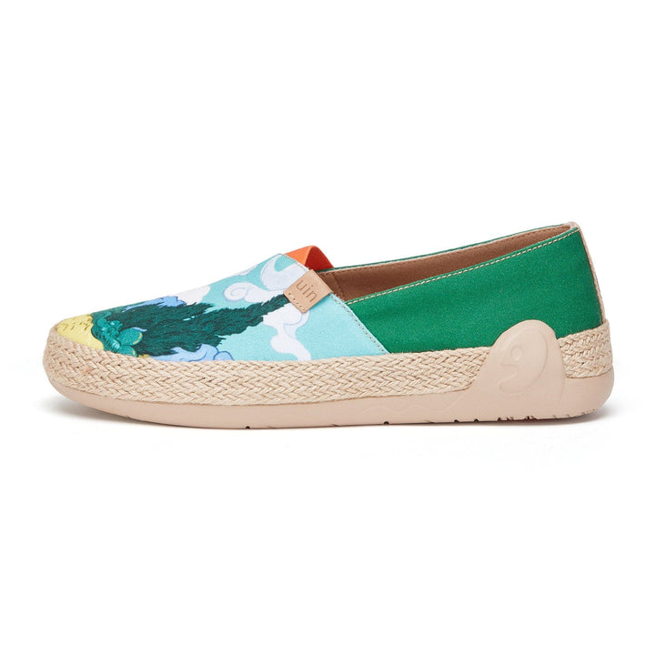 UIN Men Van Gogh Wheatfield with Cypresses Marbella I Men Canvas loafers