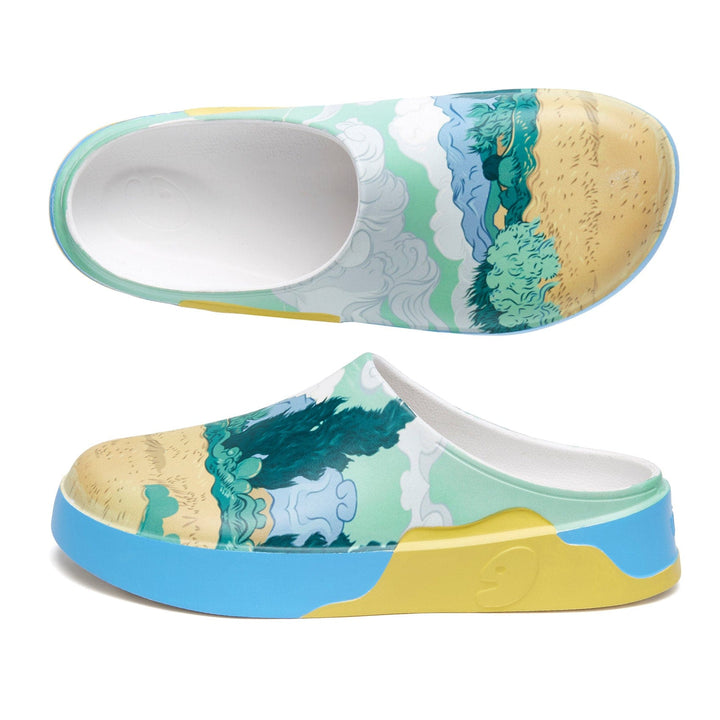 UIN Men Van Gogh Wheatfield with Cypresses Tenerife Men Canvas loafers