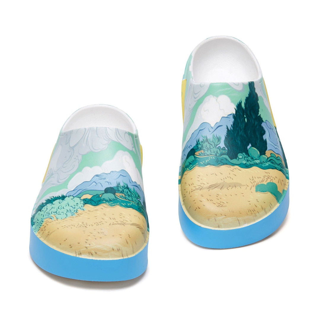 UIN Men Van Gogh Wheatfield with Cypresses Tenerife Men Canvas loafers