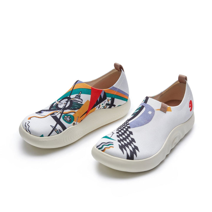 UIN Men Wassily Kandinsky Kleine Welten IV Toledo X Men Canvas loafers