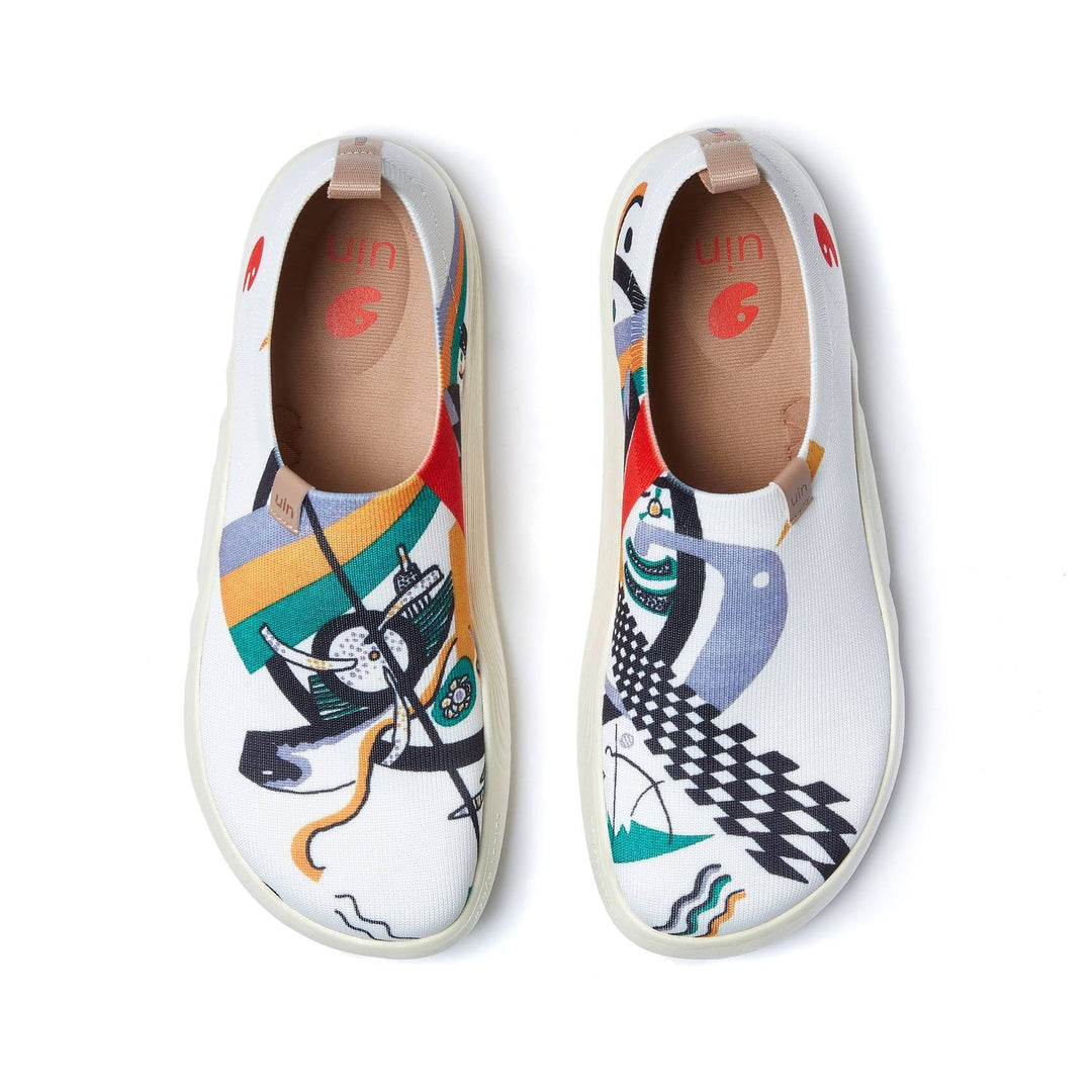 UIN Men Wassily Kandinsky Kleine Welten IV Toledo X Men Canvas loafers