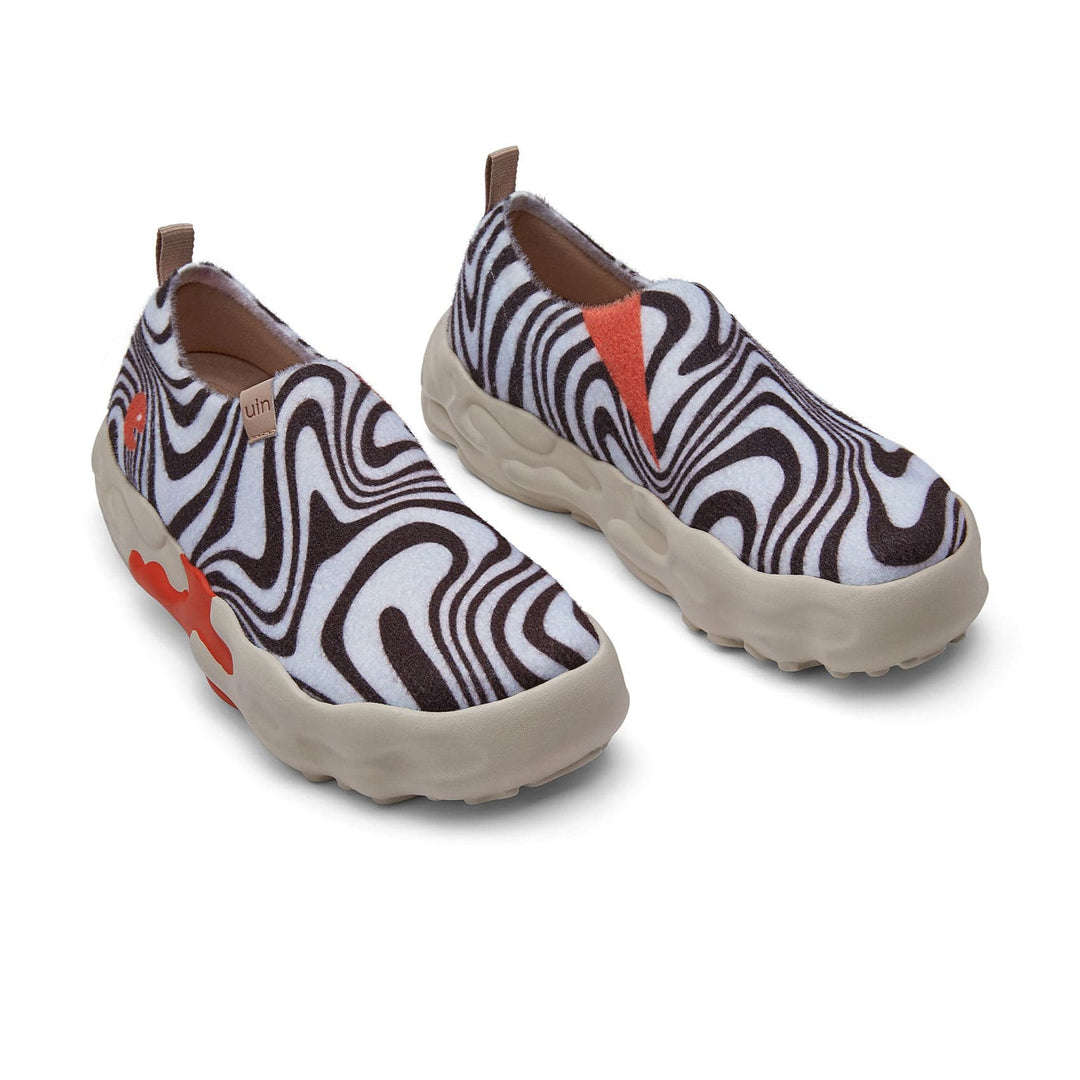 UIN Men Zebra Chocolate Toledo XIII Men Canvas loafers