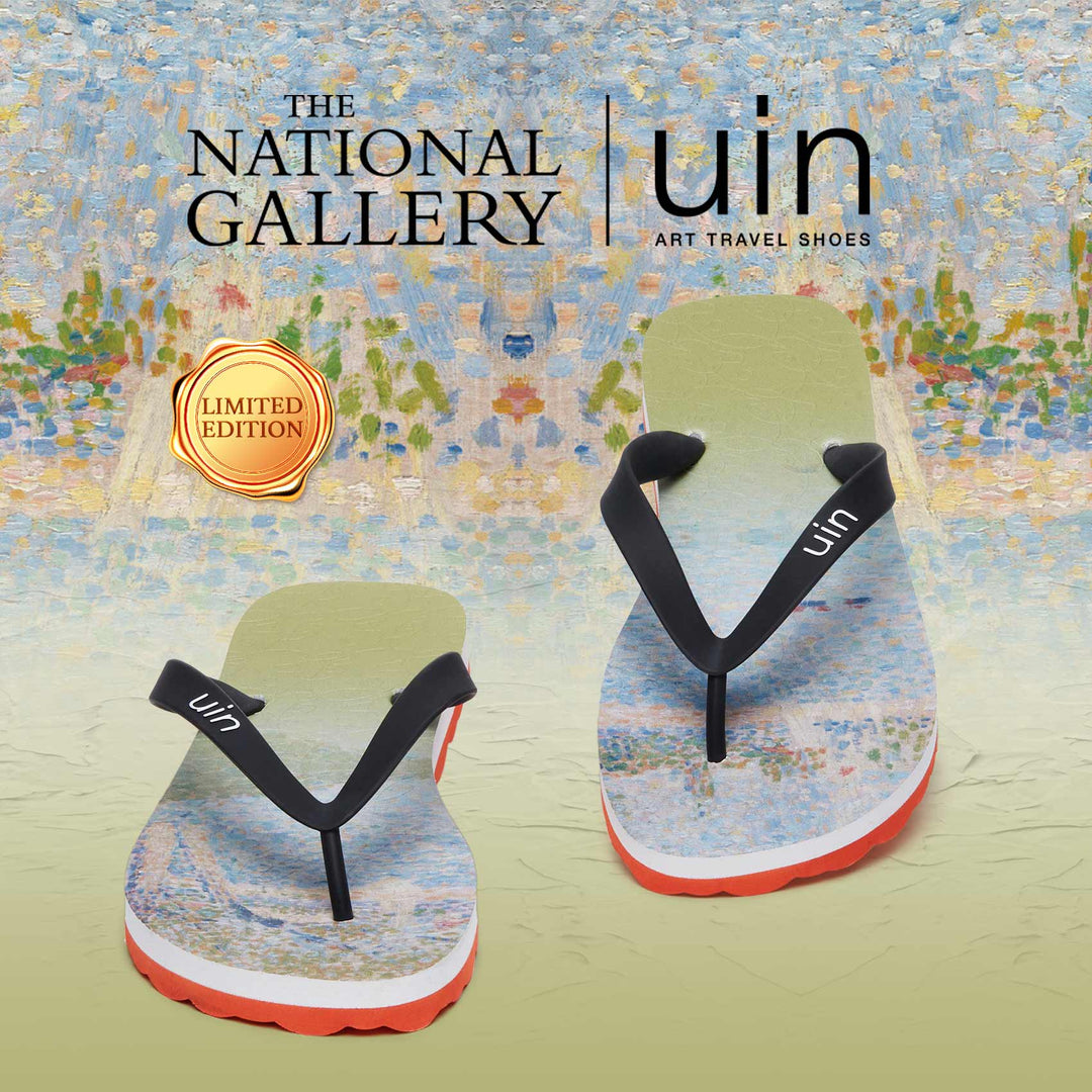 UIN Women Georges Seurat The Seine seen from La Grande Jatte Blanes Women Canvas loafers