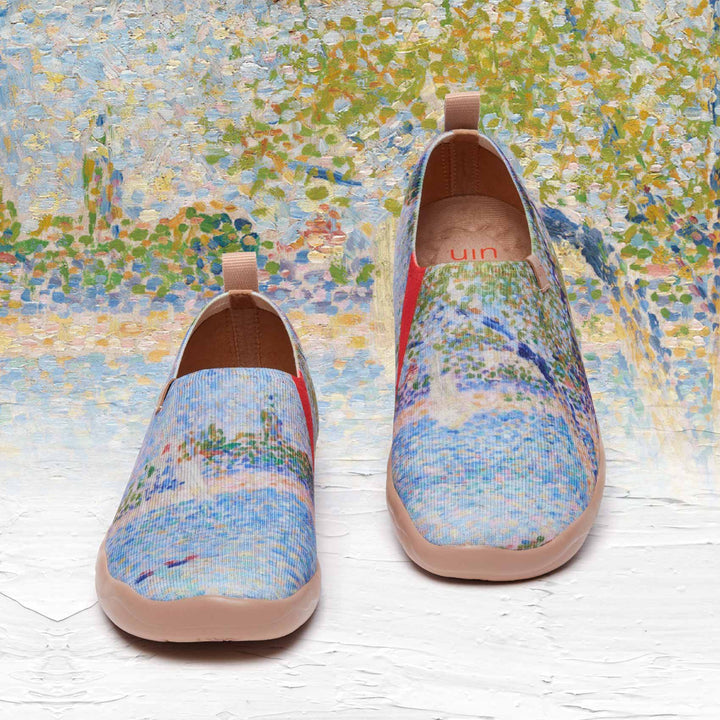 UIN Women Georges Seurat The Seine seen from La Grande Jatte Women Canvas loafers