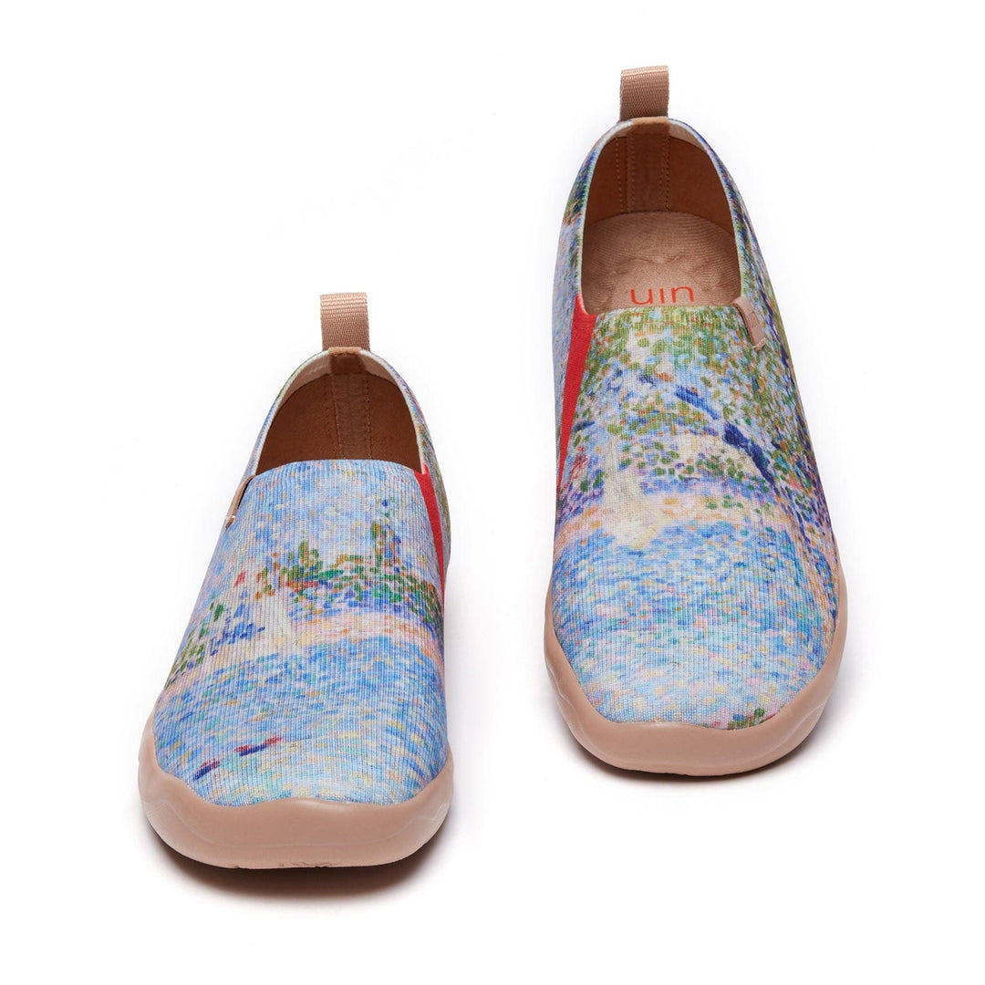 UIN Women Georges Seurat The Seine seen from La Grande Jatte Women Canvas loafers