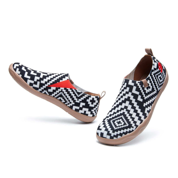 UIN Women Lattice Maze Toledo I Men Canvas loafers