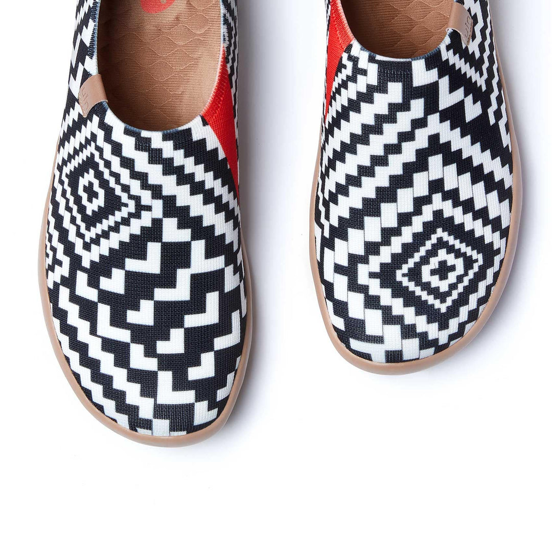 UIN Women Lattice Maze Toledo I Men Canvas loafers