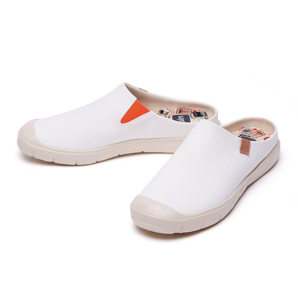 UIN Women Pure White Cadiz III Women Canvas loafers