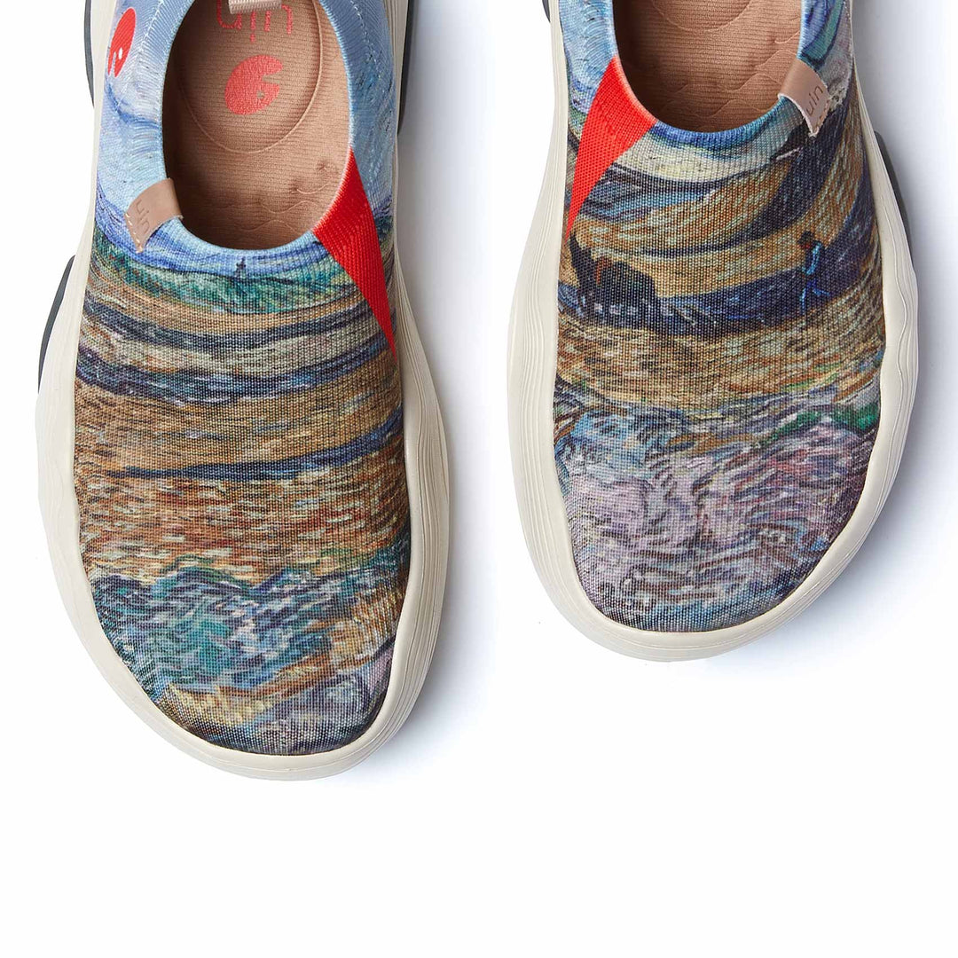 UIN Women Van Gogh Enclosed Field with Ploughman 2 Toledo V Women Canvas loafers