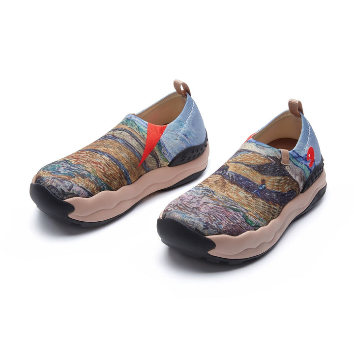 UIN Men Van Gogh Enclosed Field with Ploughman 3 Toledo XI Women Canvas loafers