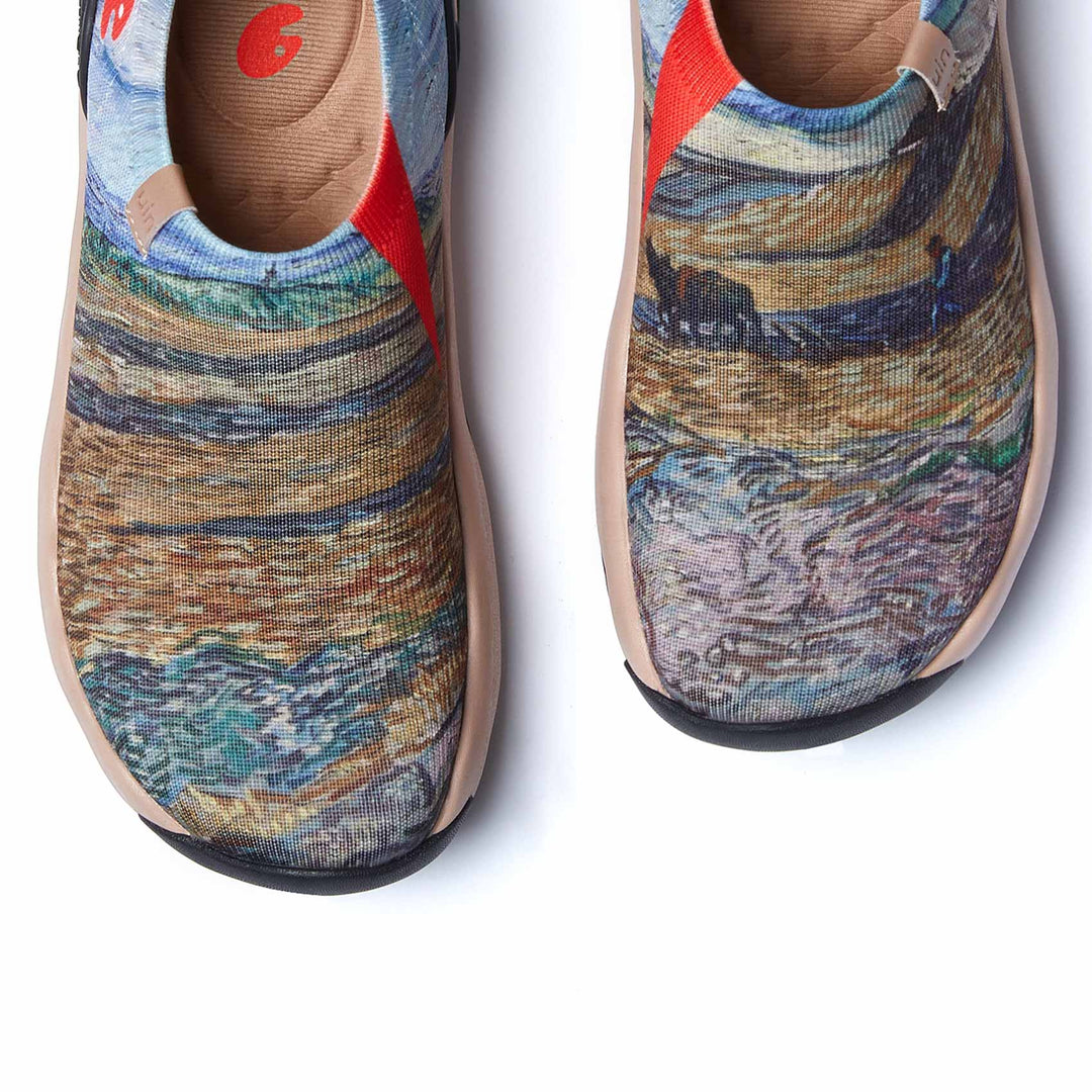 UIN Women Van Gogh Enclosed Field with Ploughman 3 Toledo XI Women Canvas loafers