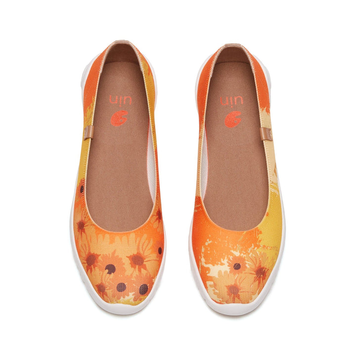 UIN Women Van Gogh Sunflowers V2 Minorca Women Canvas loafers