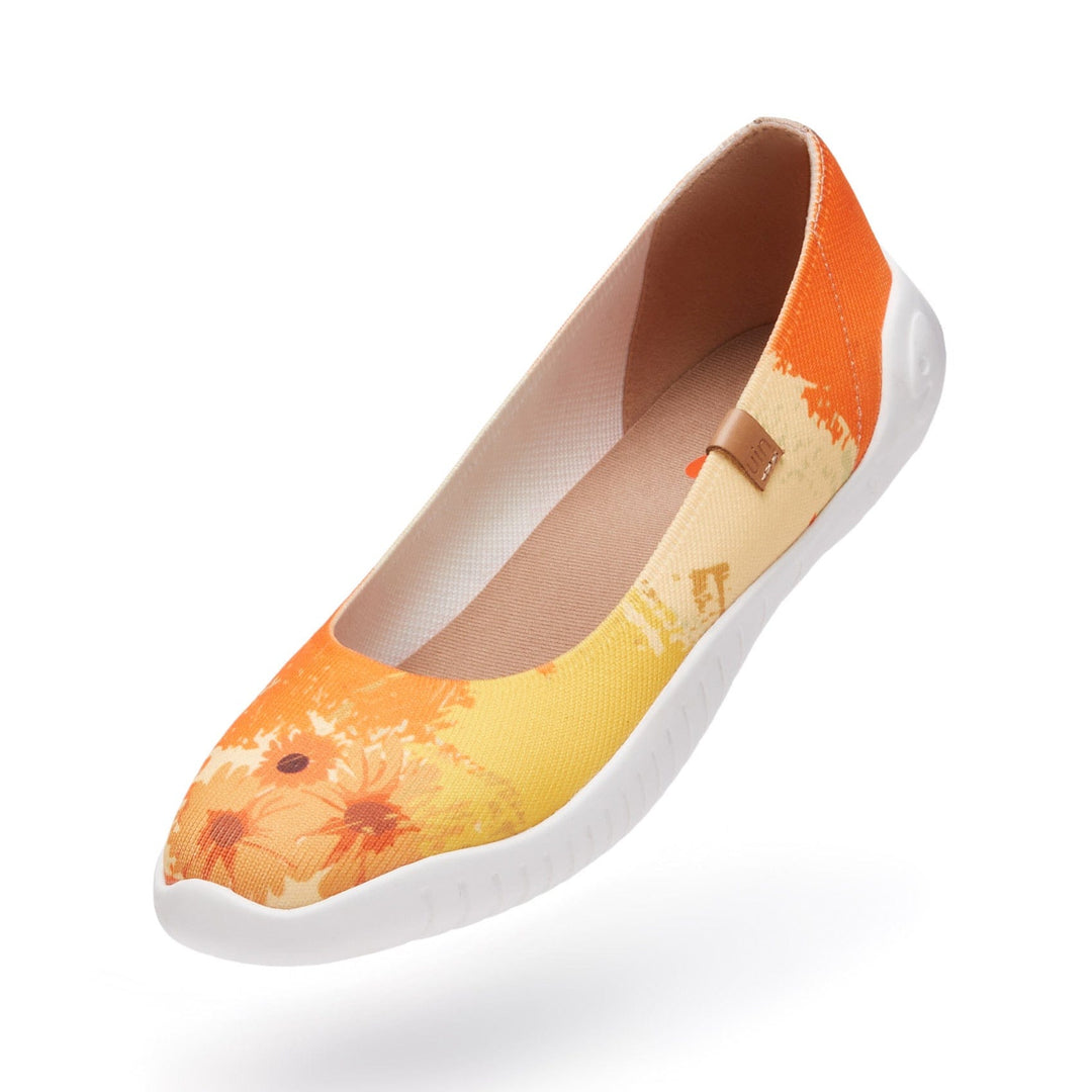 UIN Women Van Gogh Sunflowers V2 Minorca Women Canvas loafers