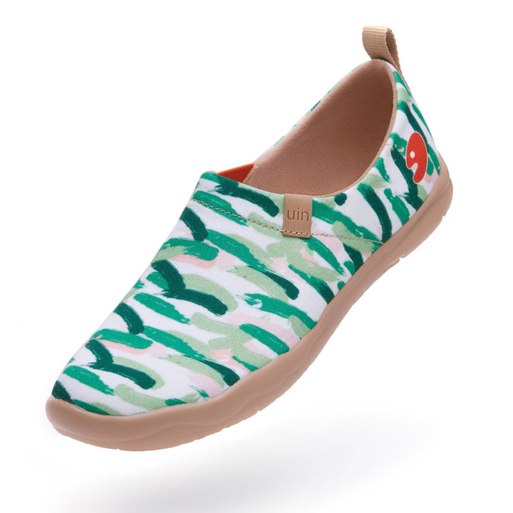 UIN Women Van Gogh Wheatfield with Cypresses V2 Women Canvas loafers