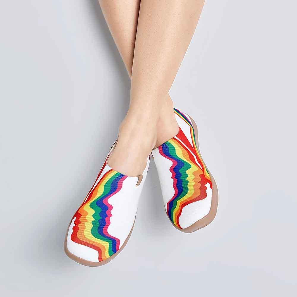 Rainbow Love Woman White