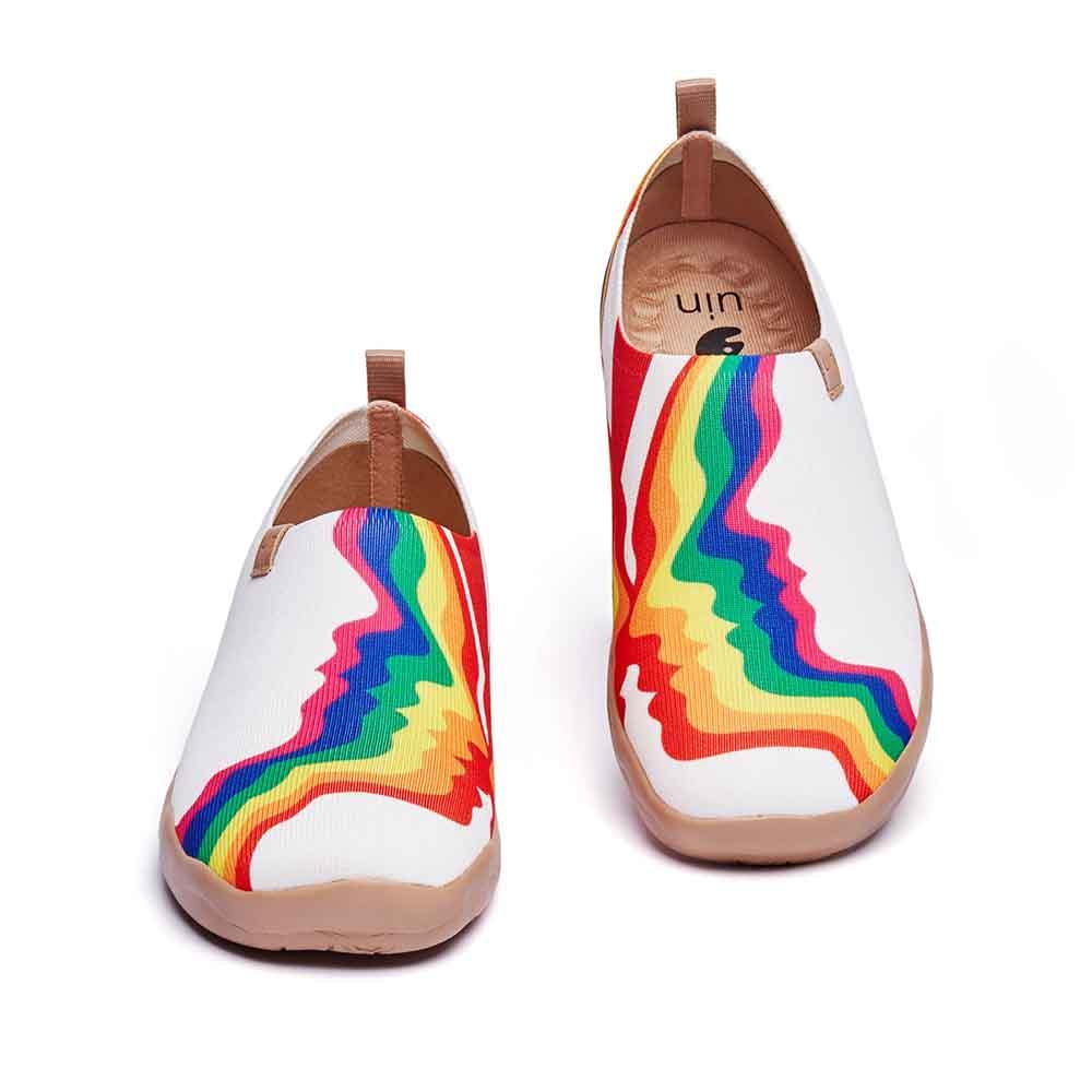 Rainbow Love Woman White