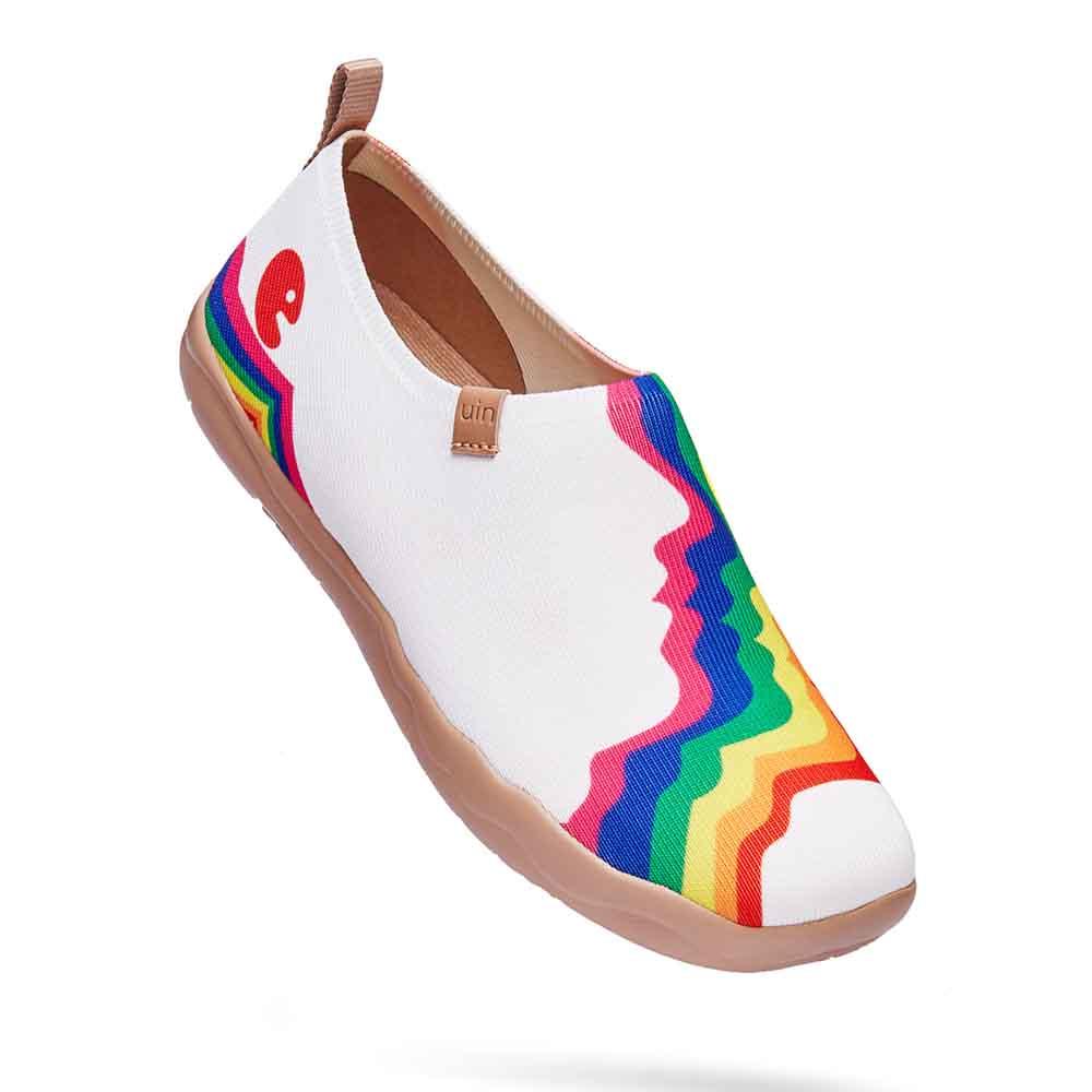 Rainbow Love Woman White