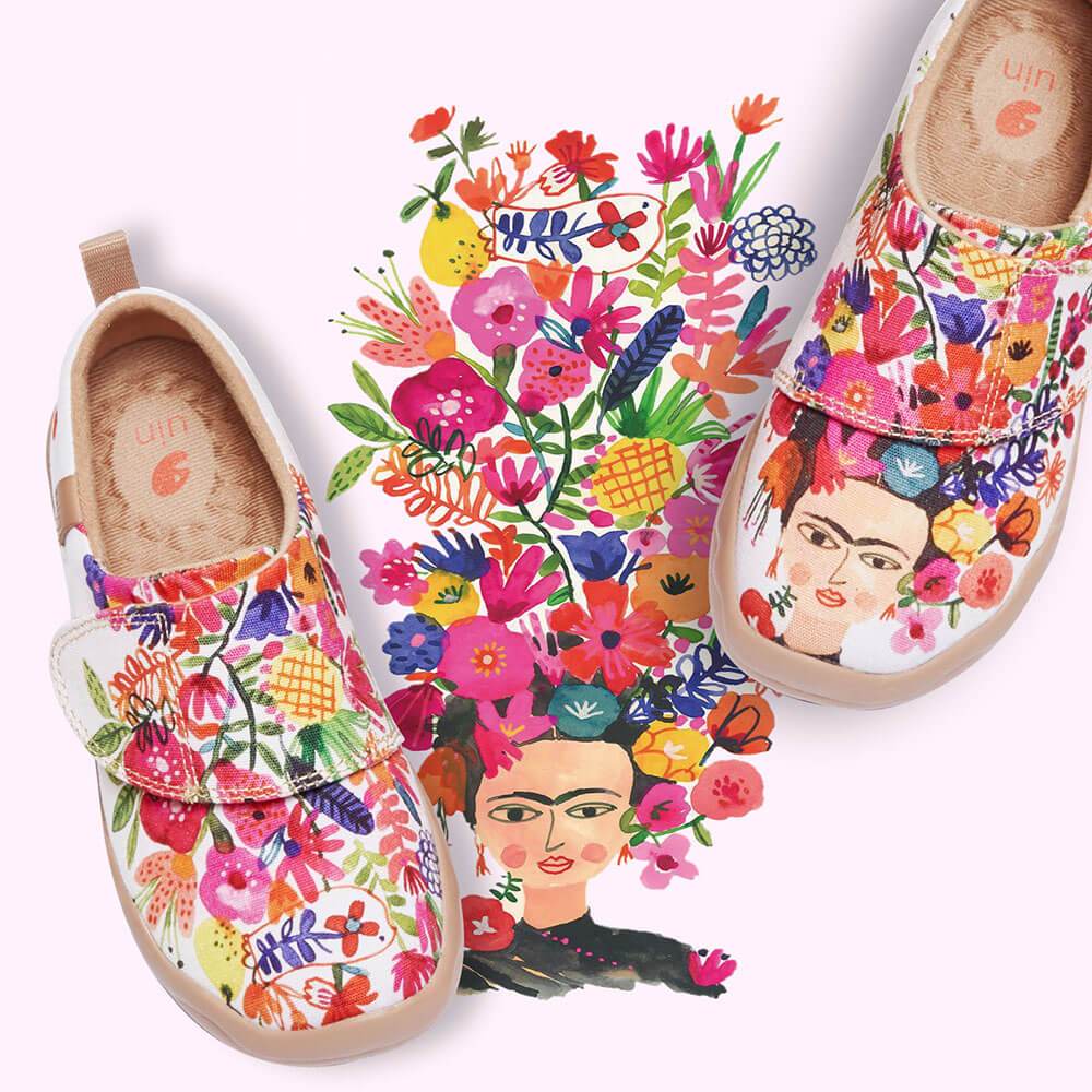 UIN Kid Frida Makes My Day Kid Canvas loafers