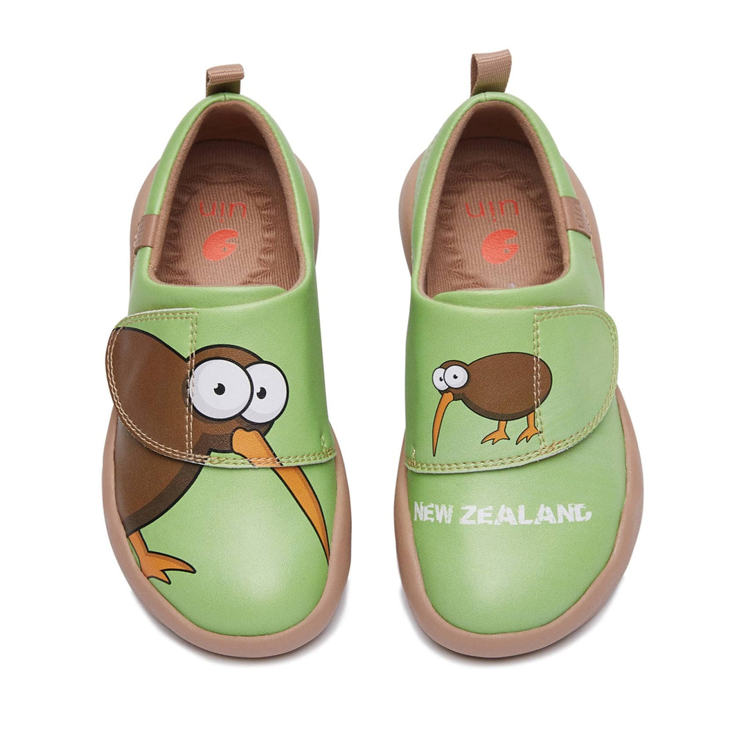 UIN Footwear Kid Kiwi-Apple Green Toledo II Kid Canvas loafers