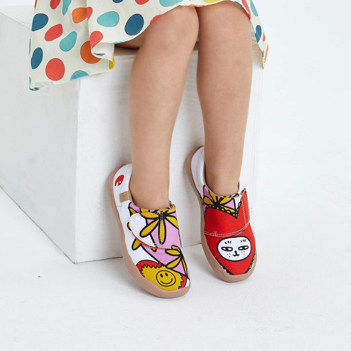 UIN Kid Kuso Kitty Toledo I Kid Canvas loafers