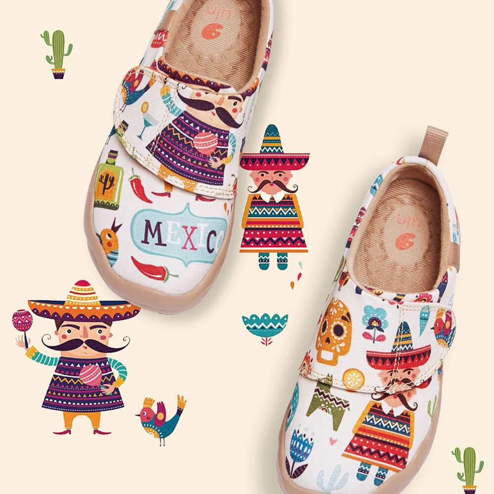 UIN Kid Play in Mexico Kid Canvas loafers