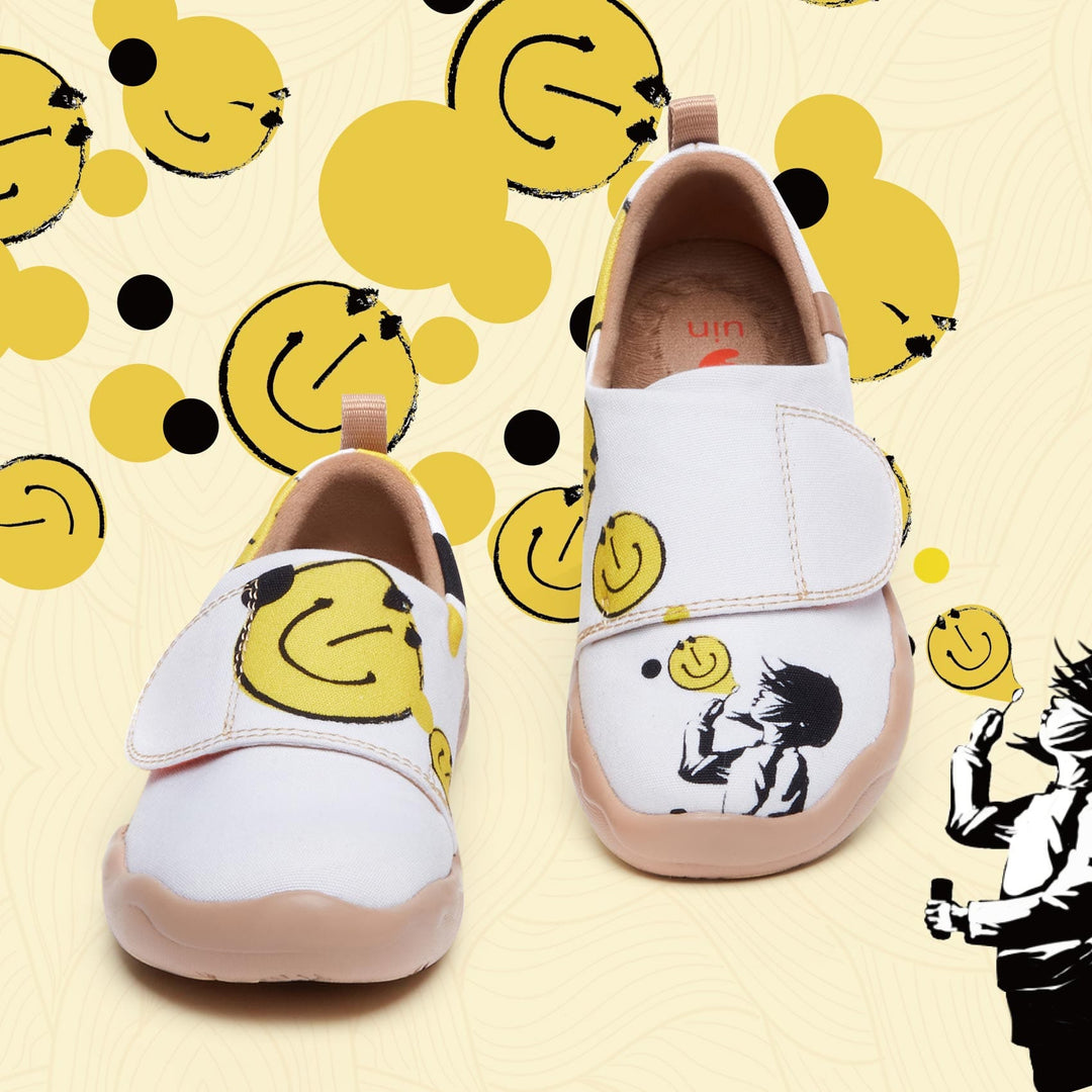 UIN Kid Popping Hapiness Toledo I Kid Canvas loafers