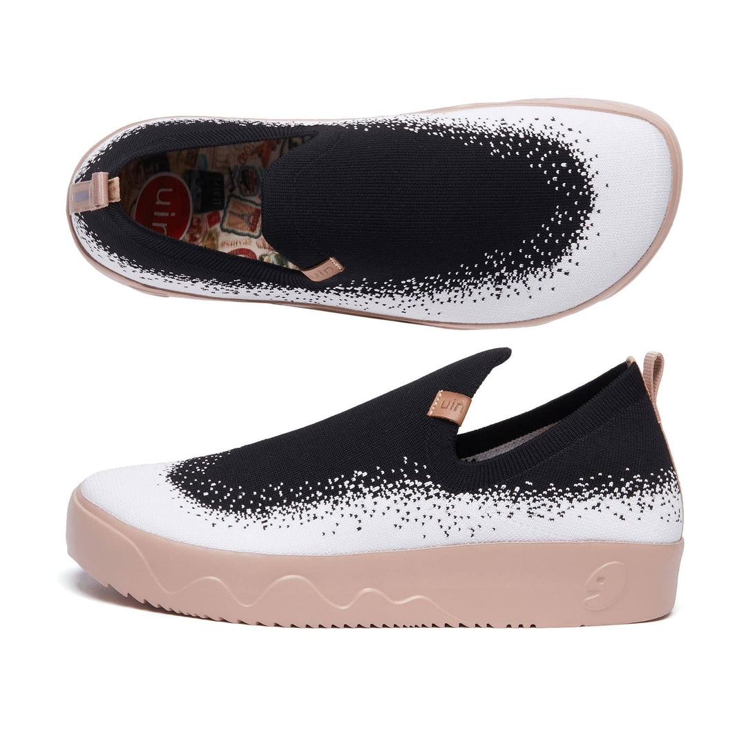 UIN Men Black Spray Fuerteventura I Men Canvas loafers