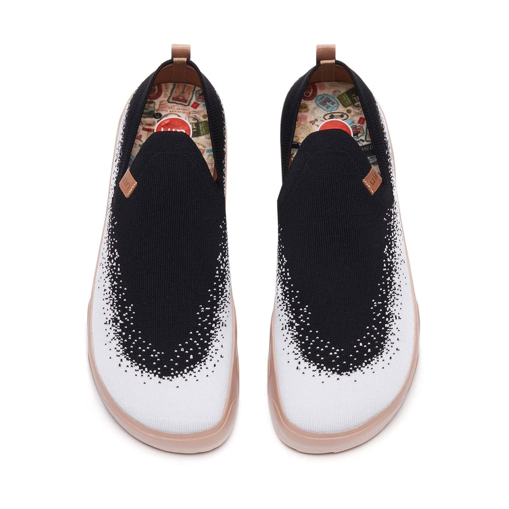 UIN Men Black Spray Fuerteventura I Men Canvas loafers