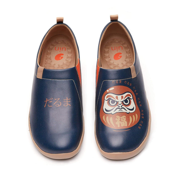 UIN Men Daruma-Deep Blue Canvas loafers