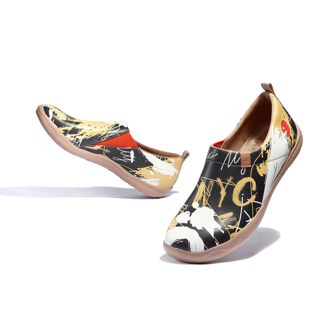 UIN Men Graffiti NYC Toledo I Men Canvas loafers