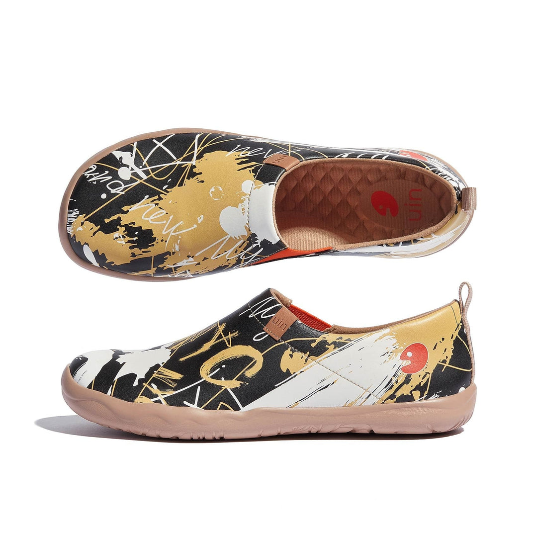 UIN Men Graffiti NYC Toledo I Men Canvas loafers