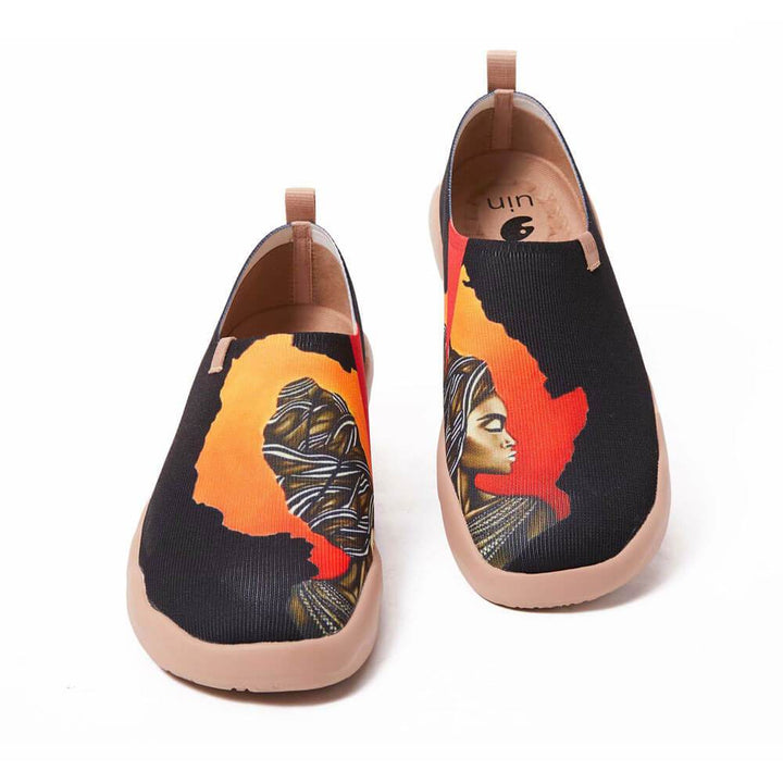 UIN Men Impressions of Africa Canvas loafers