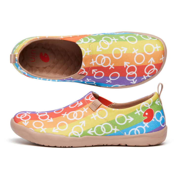 UIN Men Love is Love Toledo I Men Canvas loafers