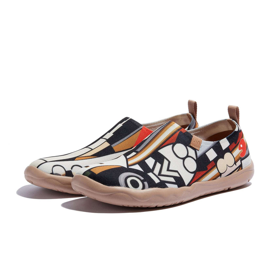 UIN Men The Music of NYC Toledo I Men Canvas loafers