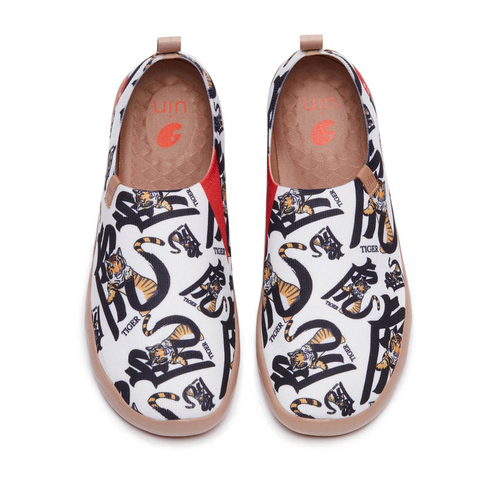 UIN Men Tiger in Calligraphy Toledo I Men Canvas loafers