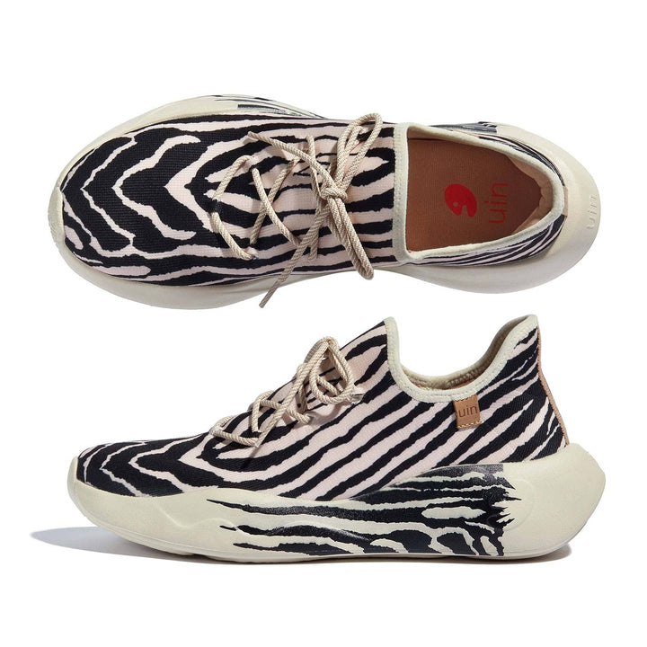 UIN Men Zebra-Stripe San Sebastian II Men Canvas loafers