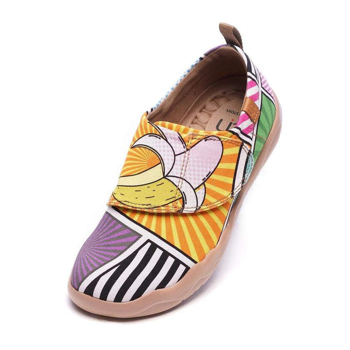 UIN -Pop Art- Trendy Cartoon Design Painted Kids Shoes Canvas loafers