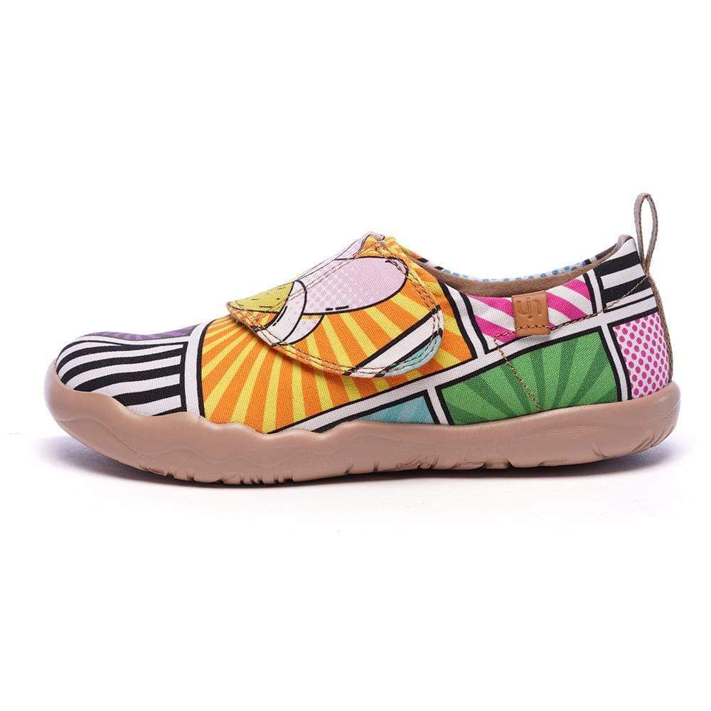 UIN -Pop Art- Trendy Cartoon Design Painted Kids Shoes Canvas loafers