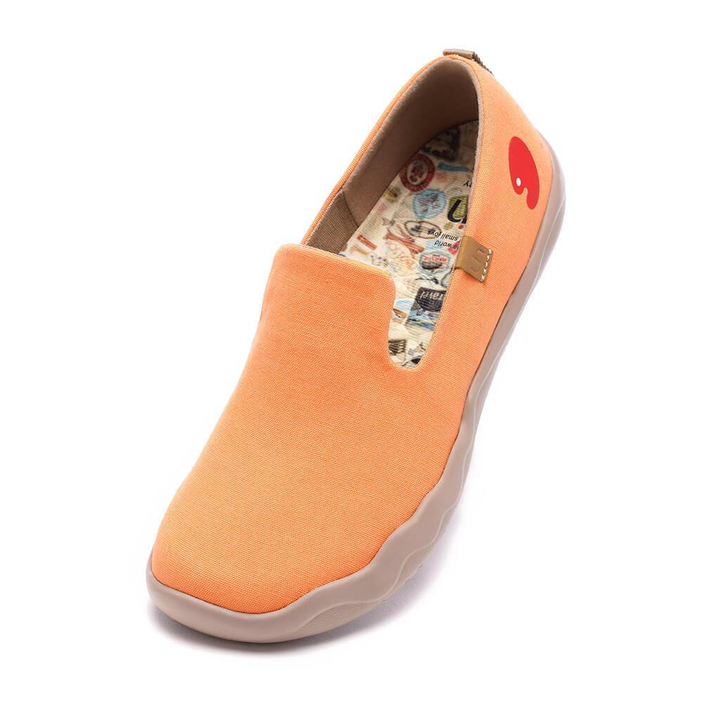 UIN Footwear Women Barcelona Canvas Orange Canvas loafers