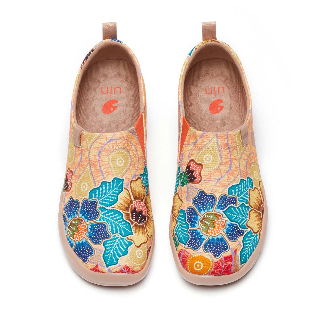 UIN Women Batik Flower Toledo I Women Canvas loafers