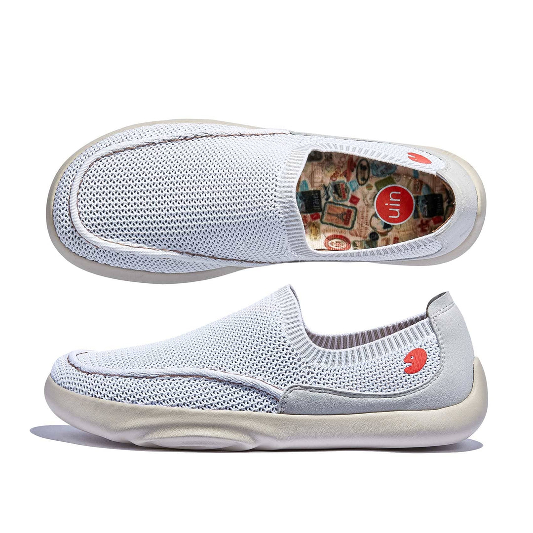 UIN Women Bright White Mojacar I Women Canvas loafers